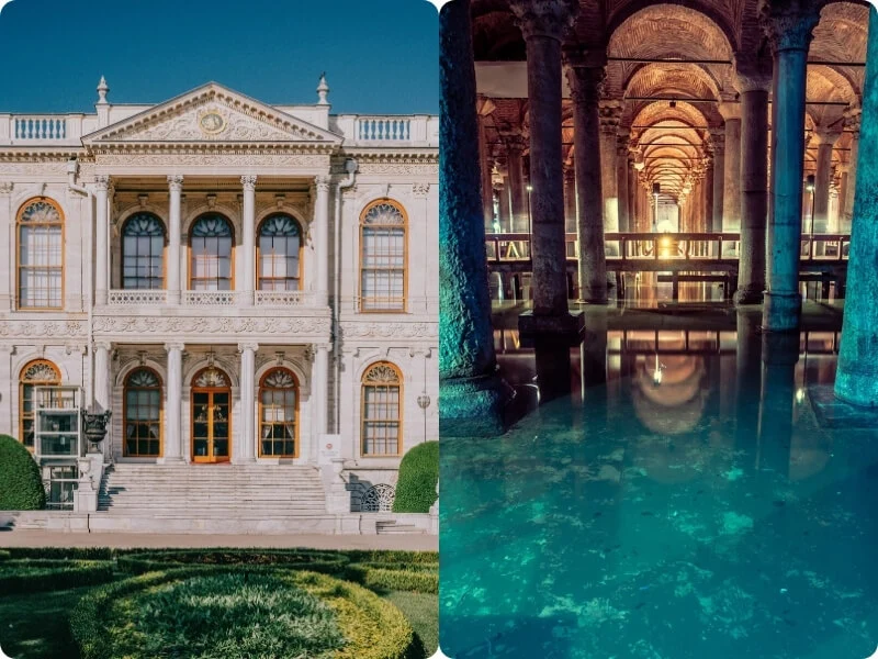 Dolmabahce Palace & Basilica Cistern Combo Guided Tour