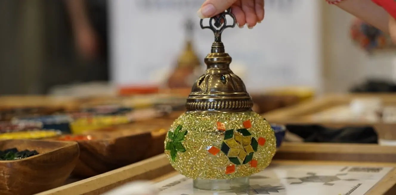 Mosaic Lamp Workshop Traditional Turkish Art