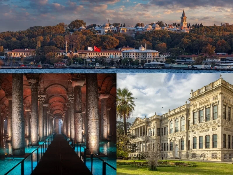 Topkapi Palace, Basilica Cistern & Dolmabahce Palace Combo Guided Tour
